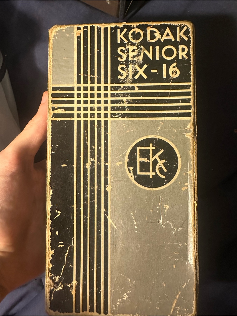 Kodak Senior Six-16 Box and camera vintage rare